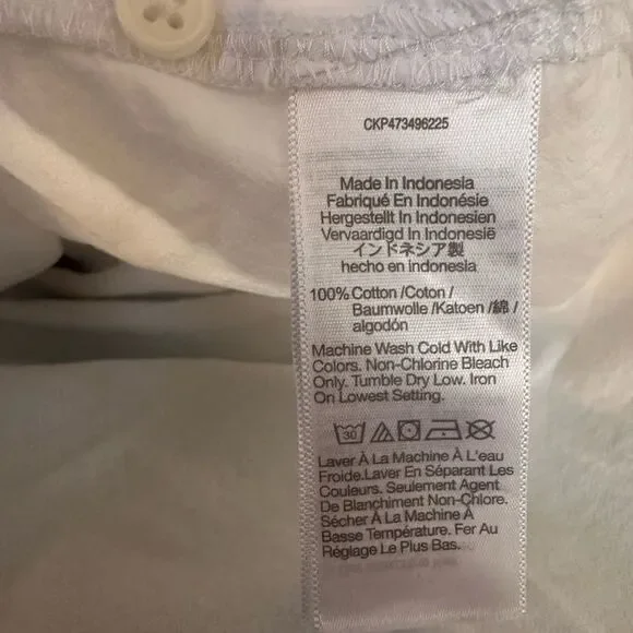 Madewell Signature Poplin Short Sleeve Button Down Shirt Size Small Cotton - Picture 10 of 10